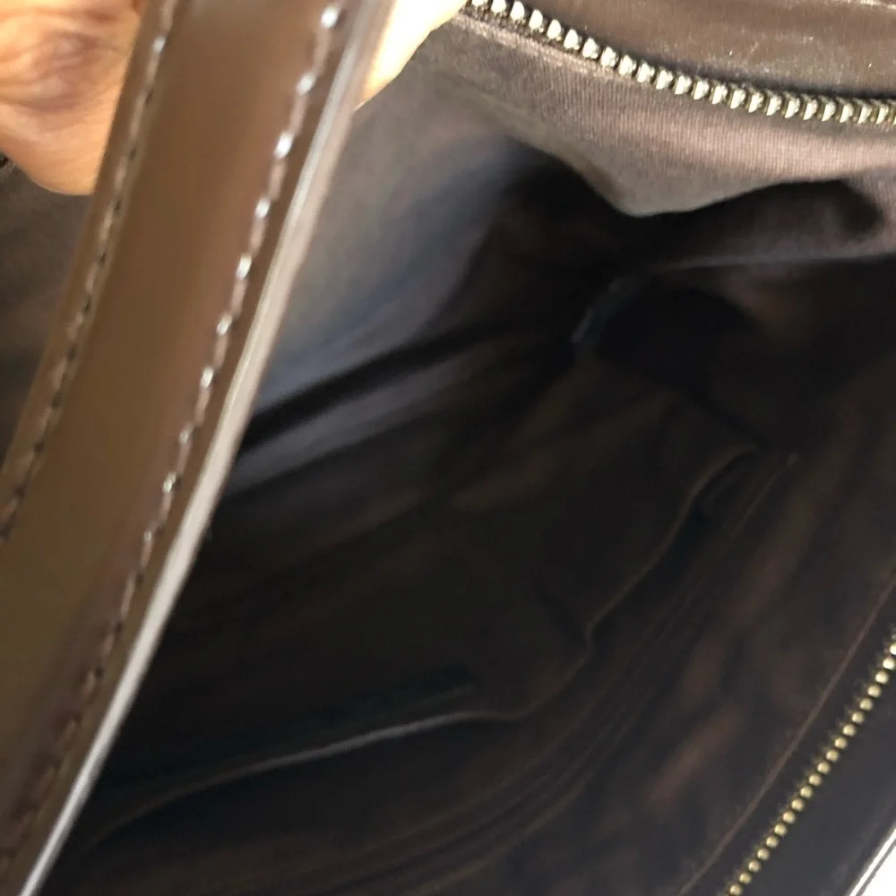 Via spiga brown leather cross body bag